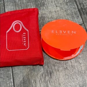 Eleven Australia Red reusable tote  and Orange Compact mirror